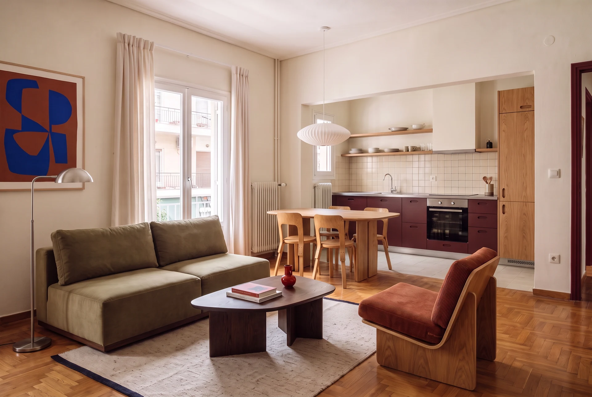 Living and dining room — natural light